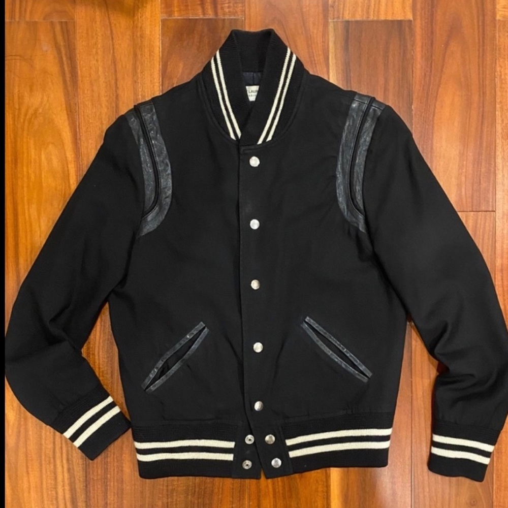 SAINT LAURENT Teddy Bomber Jacket - Picture 1 of 16